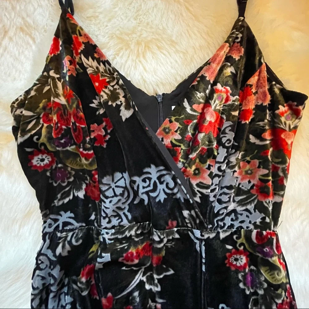 🆕 NWT Perfection - Anthro eri + ali Velvet Kora Floral Burnout - Picture 2 of 11